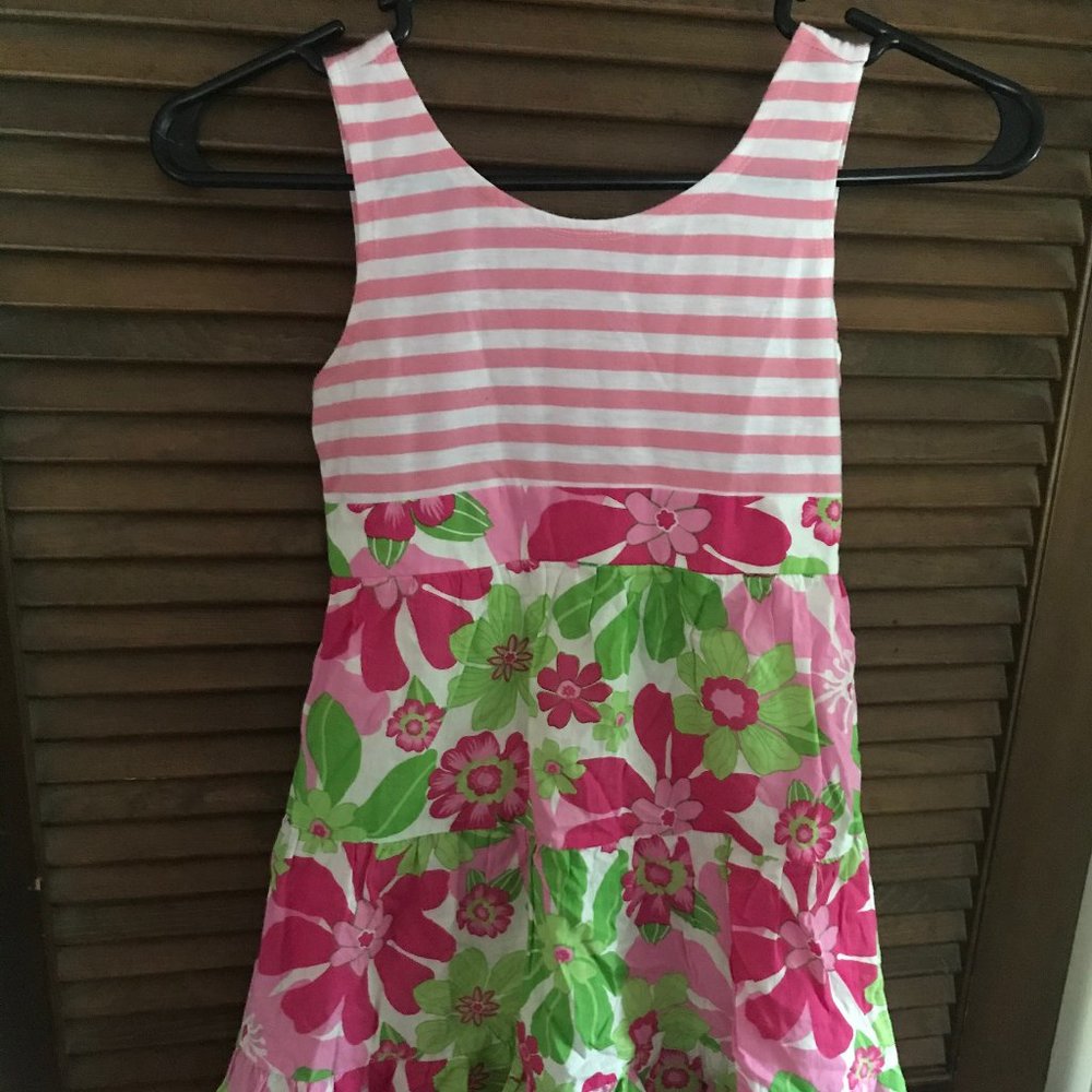 HYPE GIRLS STRIPED AND FLORAL SUNDRESS SIZE 8